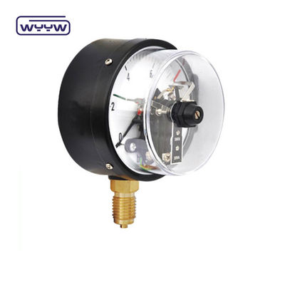 qualité  63mm Electric Contact Pressure Gauge Bottom Connection No Oil Filled usine