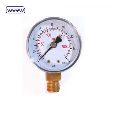 qualité  60mm Air Stainless Steel Pressure Gauge Dual Scale Bottom Connection usine