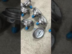 63mm 2,5" Manomètre résistant aux chocs rempli de liquide à bride arrière