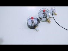 NO+NO Casse en acier noir 1.6MPa 100mm 380V Manomètre de contact électrique Manomètre de pression AC