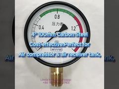 Acier au carbone 4 "100MM 0 ~ 1,6MPa adapté au compresseur d'air et au réservoir de réception d'air, rentable.