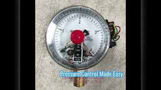 Manomètre à contact électrique 4" 100 mm