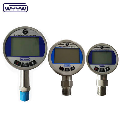 Manomètre numérique de pression de gaz en acier inoxydable 65 mm avec affichage LCD numérique 4-5