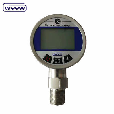Manomètre numérique de pression de gaz en acier inoxydable 65 mm avec affichage LCD numérique 4-5
