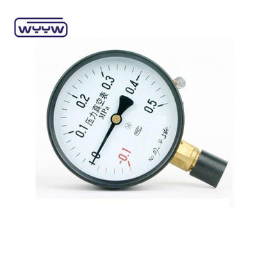 1.6%Fs -30inhg Manomètre de pression sous vide -1-0 Mpa 100 mm Manomètre de pression négative