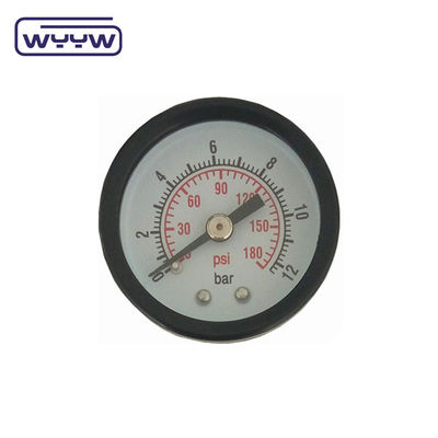 Casse en plastique à double échelle, jauge de pression sous vide, monture arrière 1 1/2 &quot; 40 mm -1bar-0bar Casse en acier