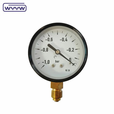 Manomètre de pression sous vide en acier monture de fond WYYW