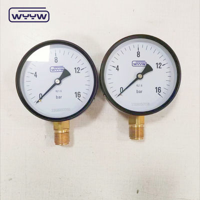 Manomètre à air d'eau de 4 pouces général CL1.6 1/2 &quot;bsp 10bar 16bar tube de bourdon 100mm manomètre de pression