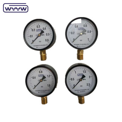 Manomètre à air d'eau de 4 pouces général CL1.6 1/2 &quot;bsp 10bar 16bar tube de bourdon 100mm manomètre de pression