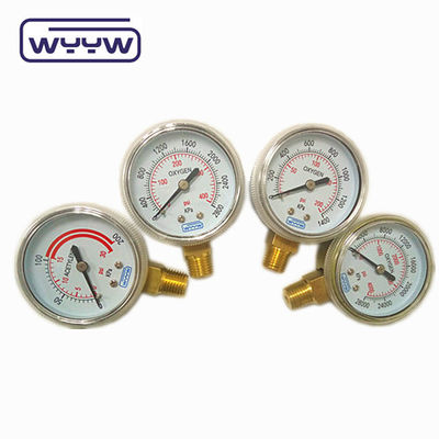 Régulateur de pression du compteur de pression commercial utilisant le manomètre de gaz naturel 50 mm, manomètre de pression du fournisseur