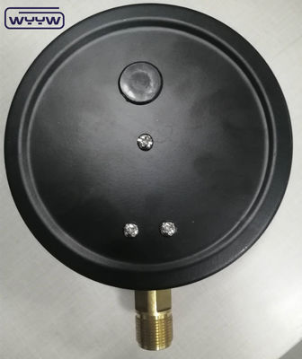 150mm 6 &quot;Présision manomètre de pression connexion inférieure en acier noir