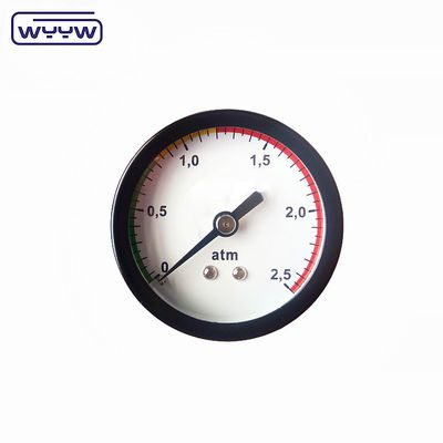 Bonne qualité prix compétitif gaz naturel 50 mm en acier noir boîtier bar psi double échelle 1/8 &quot;bsp manomètre axial