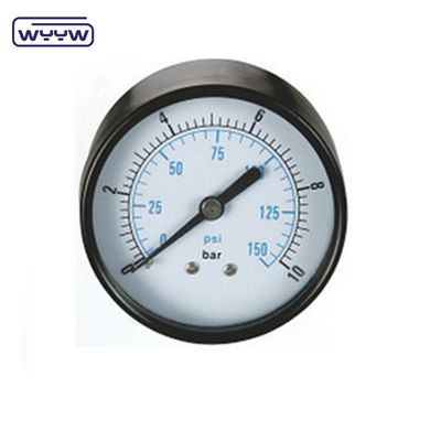 Bonne qualité prix compétitif gaz naturel 50 mm en acier noir boîtier bar psi double échelle 1/8 &quot;bsp manomètre axial
