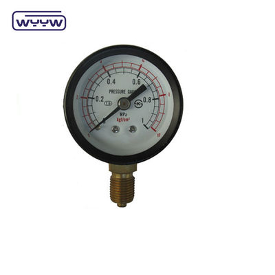 50 mm de haute qualité, manomètre à sec, boîtier en acier noir, manomètre hydraulique, manomètre à air