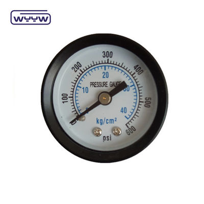 60MM 0-10 kgcm2 &amp; 150 psi Casse en acier noir Manomètre à cadran blanc pour la pression de l'eau