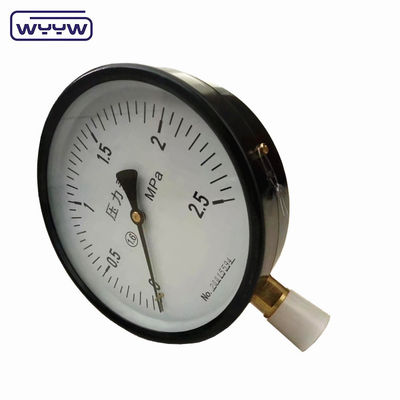 150 mm de haute qualité, manomètre à sec, boîtier en acier noir, manomètre hydraulique, manomètre de pression aérienne