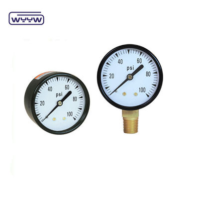 un manomètre pour le filtre de piscine 2 &quot;Dial, 0-60 Psi, monture inférieure 1/4&quot; fil de tuyau