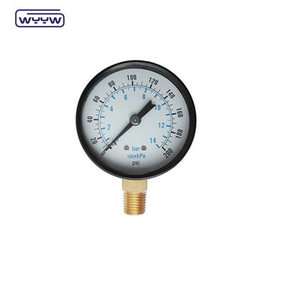 WYYW boîtier en fer de 100 mm MS manomètre de connexion au fond 16 bar