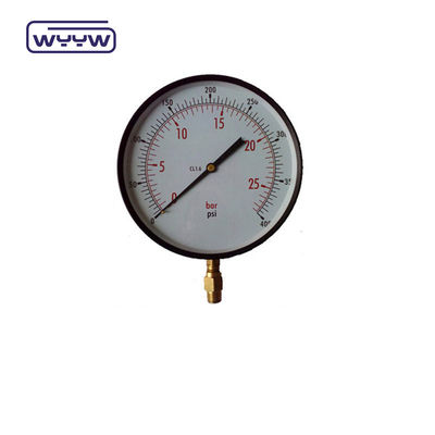 un manomètre de pression d'air précis de 150 mm, de type tube de bourdon inférieur