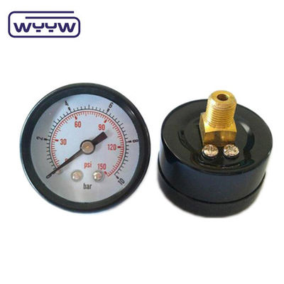 Manomètre de pression économique axiale de 50 mm / manomètre de pression atmosphérique