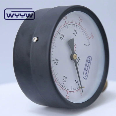 100 mm Manomètre de pression commercial général pour l'eau Monture inférieure
