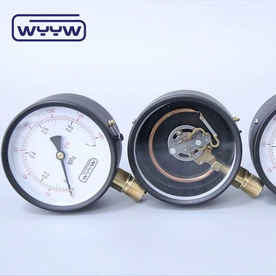 100 mm Manomètre de pression commercial général pour l'eau Monture inférieure