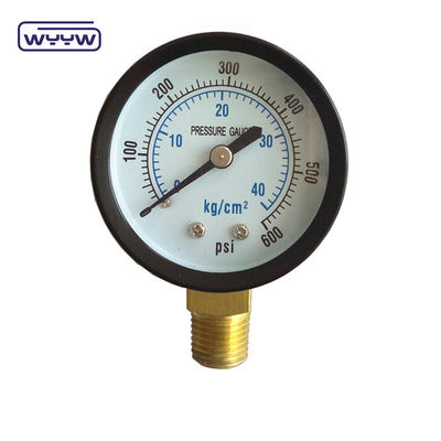 Haute qualité avec prix compétitif CE EN837-1 Air d'eau 1psi (0 - 600 Psi) Npt 1/4 Manomètre de pression de l'eau d'huile