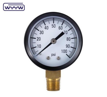 Haute qualité avec prix compétitif CE EN837-1 Air d'eau 1psi (0 - 600 Psi) Npt 1/4 Manomètre de pression de l'eau d'huile