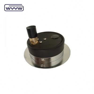 Manomètre de mesure de la pression de la chaudière à vapeur Monture inférieure avec boîtier en acier noir