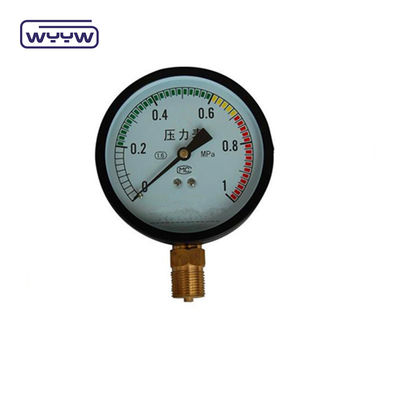 OEM KL 1.6 jauge de pression standard montée en acier / matériau en laiton