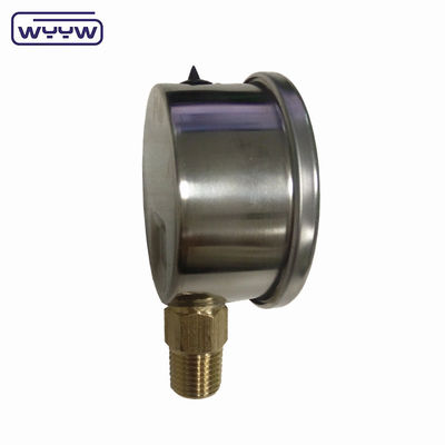 -30inHg Vacuum Compound Gauge Huile de remplissage de connexion inférieure 1/4 &quot; Bsp 2&quot; manomètre de pression
