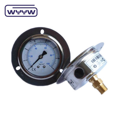 une jauge de pression hydraulique de haute qualité EN837-1 avec bride avant