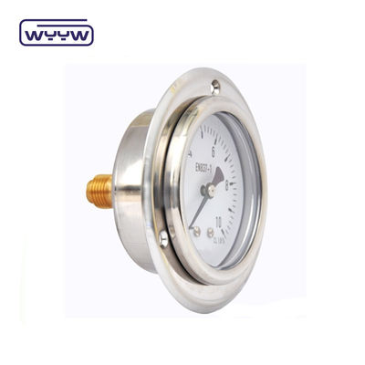 une jauge de pression hydraulique de haute qualité EN837-1 avec bride avant