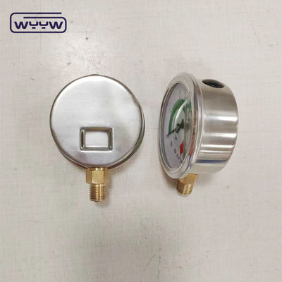 Approbation CE EN837-1 Glycérine remplissant de l'huile hydraulique 0-25 bar G1/4&quot; Color Pressure Gauge rempli d'huile