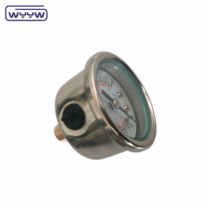 40mm centrifugeur arrière OEM 1/4 &quot;bsp npt 1,5 pouce visage glycérine rempli manomètre de pression