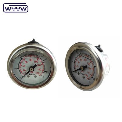 40mm centrifugeur arrière OEM 1/4 &quot;bsp npt 1,5 pouce visage glycérine rempli manomètre de pression