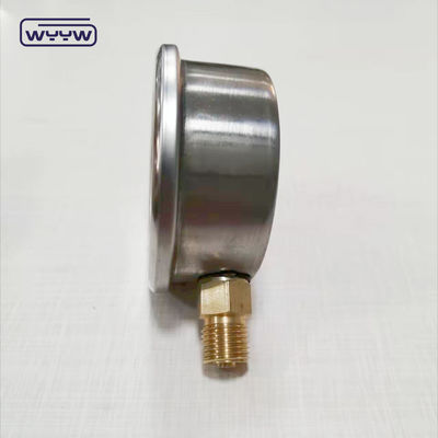 Oem pour le manomètre de pression industriel gratuit pénumatique 1/4&quot;G connexion radiale liquide rempli bar manomètre de pression 2,5&quot;