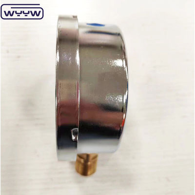 Nouveau produit boîtier chromé de la baïonnette 1/2 &quot;bsp barre d'entrée radiale psi 4&quot; manomètre de jauge de pression rempli de glycérine