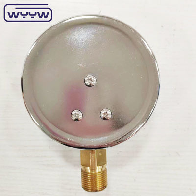 Nouveau produit boîtier chromé de la baïonnette 1/2 &quot;bsp barre d'entrée radiale psi 4&quot; manomètre de jauge de pression rempli de glycérine