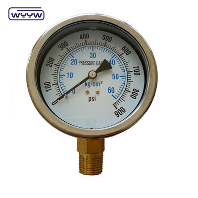 100 mm 1,6% 1% de précision pompe manomètre, manomètre différentiel pour filtres, manomètre