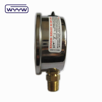 Connexion en laiton de haute qualité 1/4 &quot;BSP Double Bar Scale Psi EN837-1 Accurac 1.6 Jauge de pression rempli de liquide