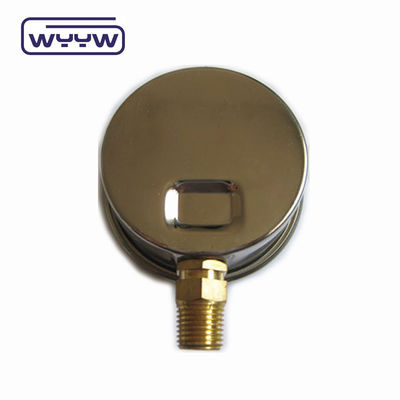 Connexion en laiton de haute qualité 1/4 &quot;BSP Double Bar Scale Psi EN837-1 Accurac 1.6 Jauge de pression rempli de liquide
