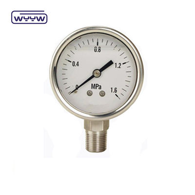 Pneumomètre hydraulique avec boîtier en acier inoxydable