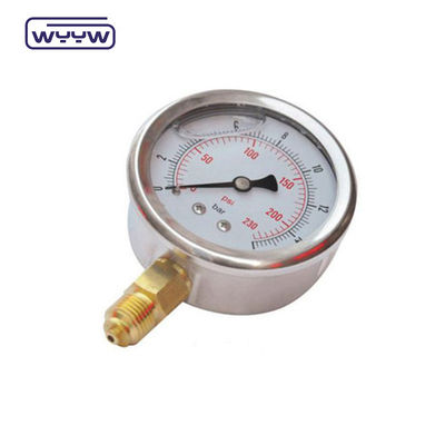 Chine OEM personnalisé en acier inoxydable hydraulique lubrifiant gauge gauge de pression,gauge de pression d'huile,mini gauge de pression différentielle d'air