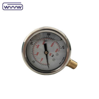 Chine OEM personnalisé en acier inoxydable hydraulique lubrifiant gauge gauge de pression,gauge de pression d'huile,mini gauge de pression différentielle d'air