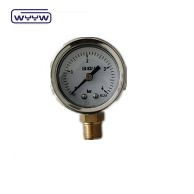 SS Casse de gaz de test manomètre de pression 40 mm taille de cadran monture arrière