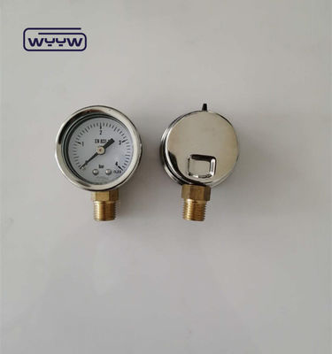 SS Casse de gaz de test manomètre de pression 40 mm taille de cadran monture arrière