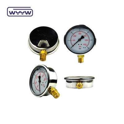 Manomètre hydraulique de pression industrielle 60 mm pour la glycérine