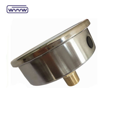 Manomètre de pression anti-vibration à huile axiale de 100 mm