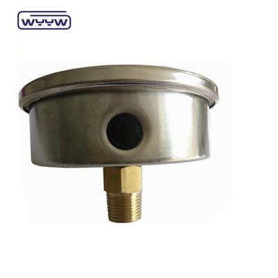 Manomètre de pression anti-vibration à huile axiale de 100 mm